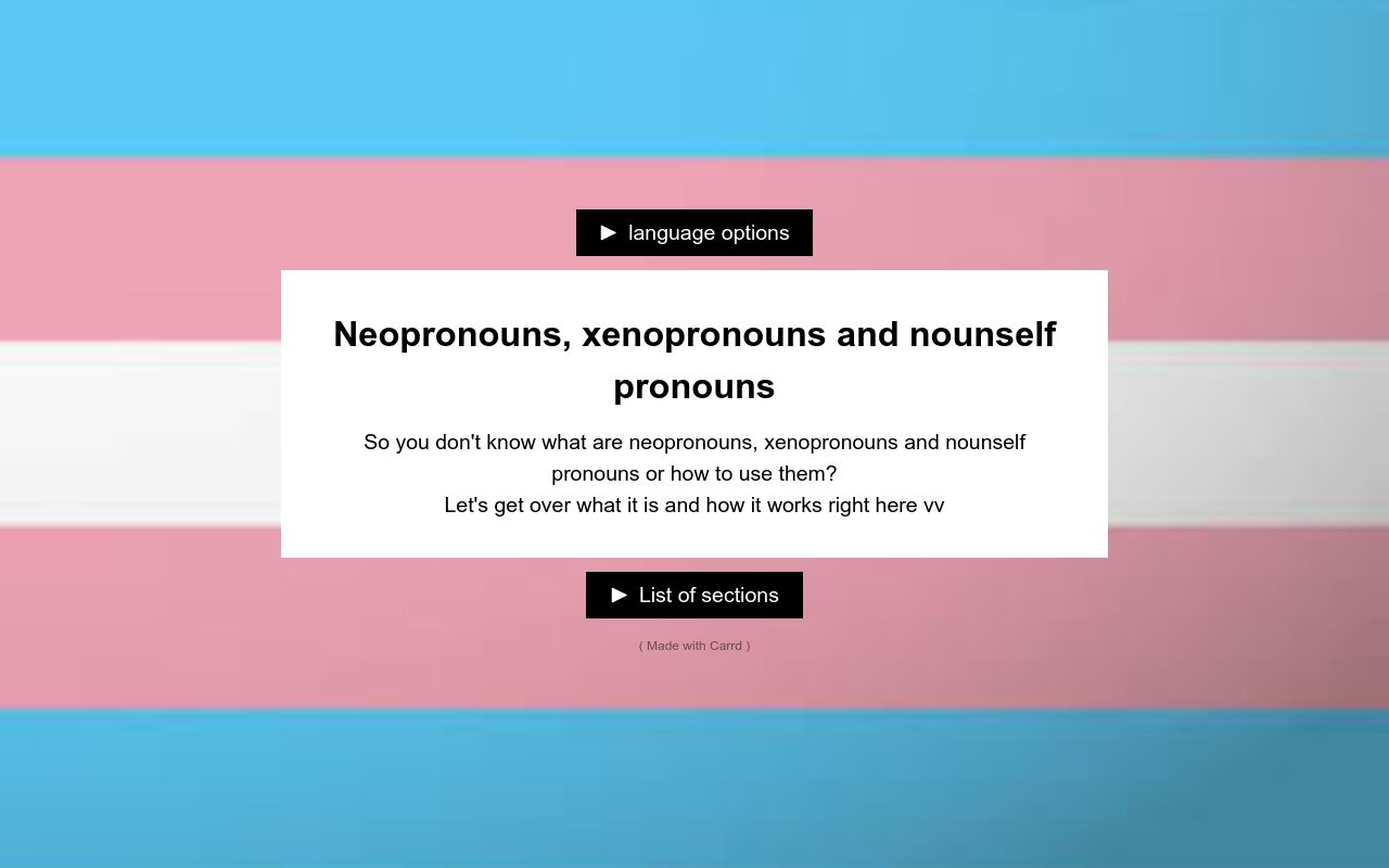 Neopronouns, Xenopronouns And Nounself Pronouns